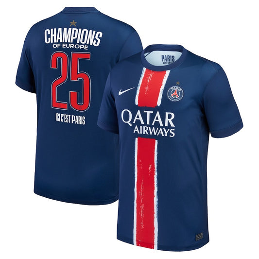 Paris Saint-Germain 2025 Special Edition Jersey – Champions of Europe