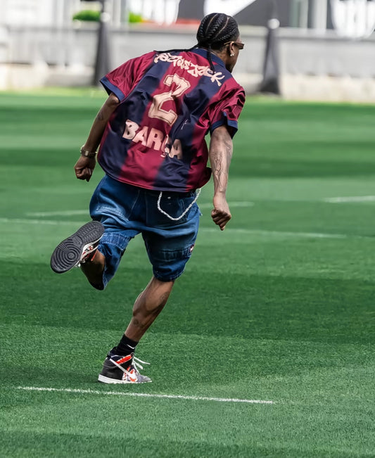 Travis Scott x FC Barcelona Retro Jersey – Limited Edition