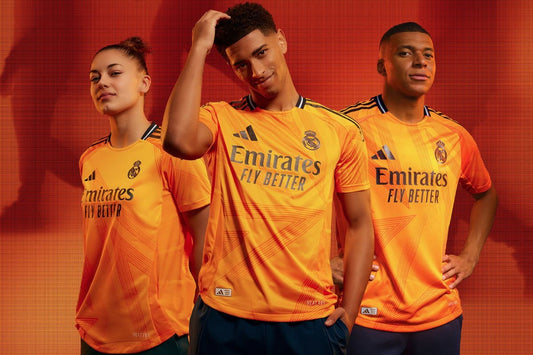 Real Madrid 2024/25 Away Jersey – Orange Edition