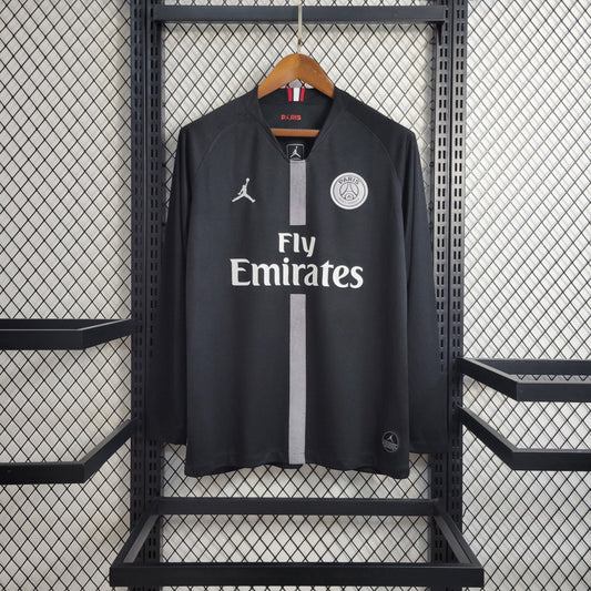 Paris Saint-Germain 18/19 UCL Jersey – Black (Long Sleeve, Fan Edition)