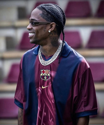 Travis Scott x FC Barcelona Retro Jersey – Limited Edition