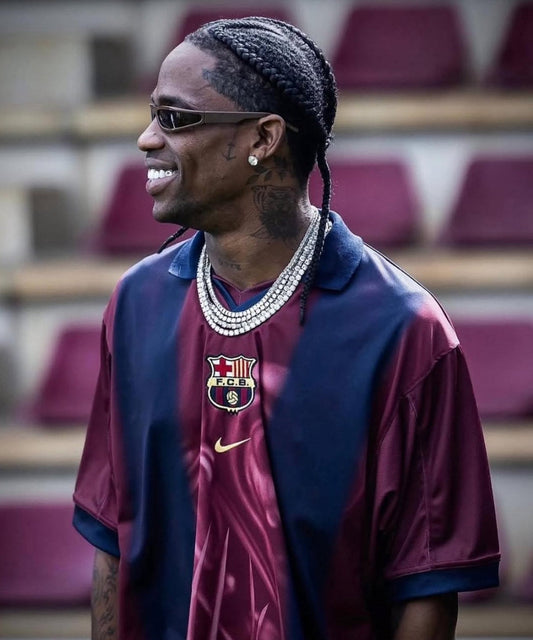Travis Scott x FC Barcelona Retro Jersey – Limited Edition