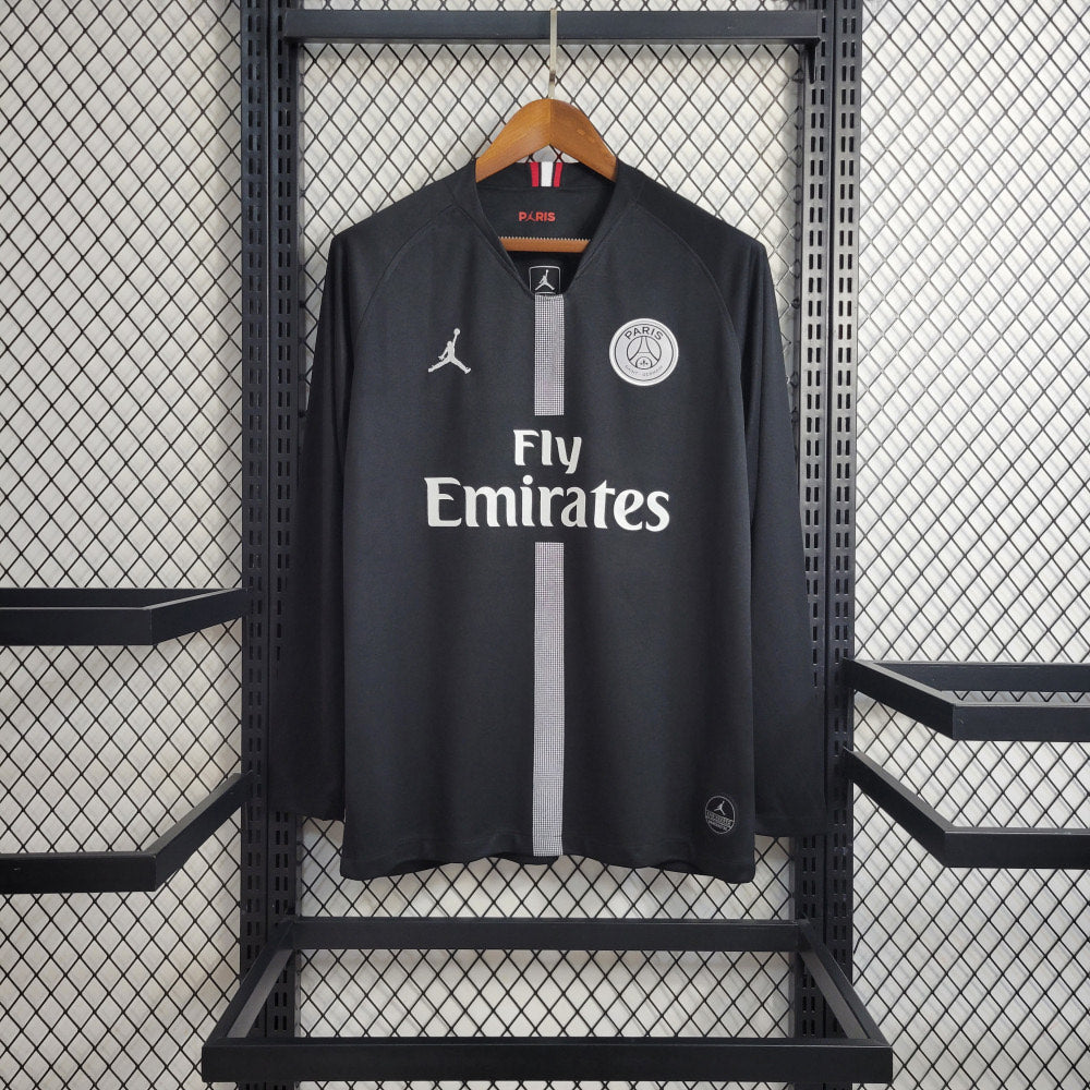 Paris Saint-Germain 18/19 UCL Jersey – Black (Long Sleeve, Fan Edition)
